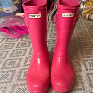 Hunter Fuchsia Waterproof Boots